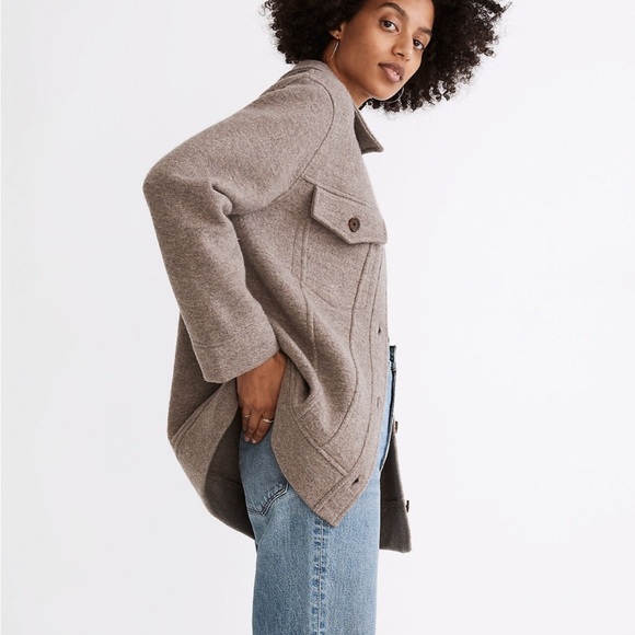 Madewell Boiled Wool Sweater Jacket in a XS - new - Picture 4 of 4